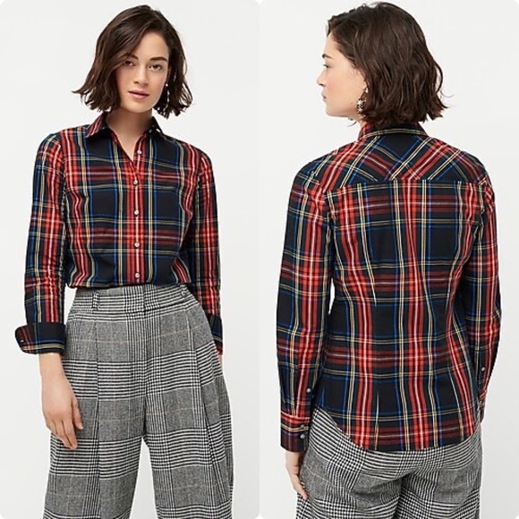 J.Crew Slim stretch perfect shirt-Stewart tartan - Picture 2 of 3